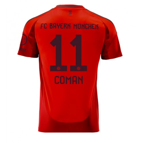 Fotbalové Dres Bayern Munich Kingsley Coman #11 Domácí 2024-25 Krátký Rukáv